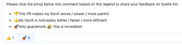 Vote on the SvelteKit developer experience