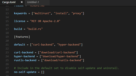 TOML Syntax highlighting example