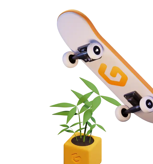 Plant & Skateboard