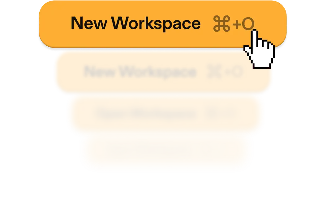 New workspace button